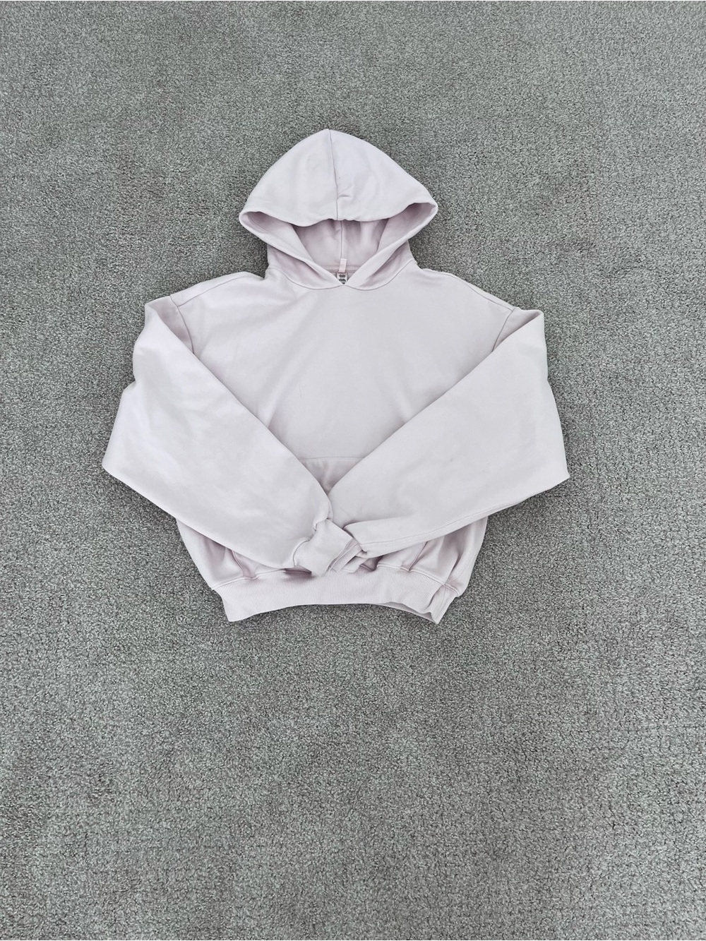 SKIMS Baby Pink Cotton Fleece Classic Hoodie